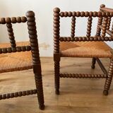 Beaded corner chairs armchairs