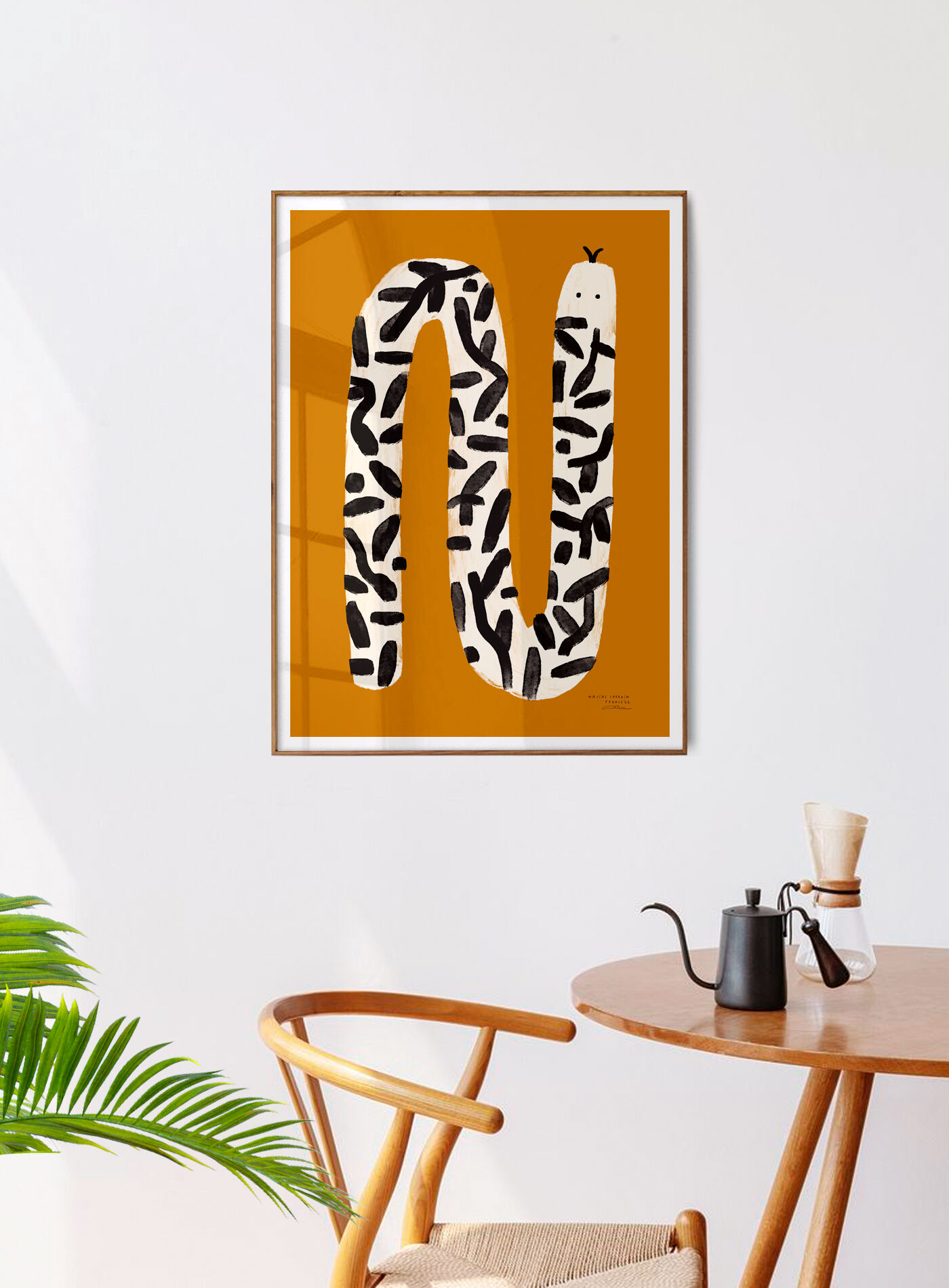 Wall poster snake plant pattern 50cm * 70cm