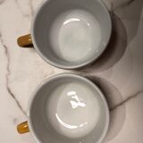 2 bistro coffee cups