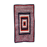 Tapis art déco Cogolin français fait main 120x220 cm