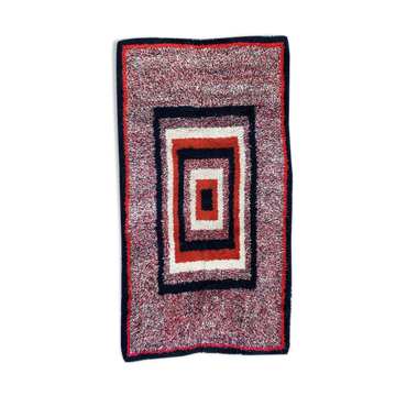 Handmade French Cogolin art deco rug 120x220 cm