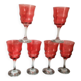 6 verres à pied