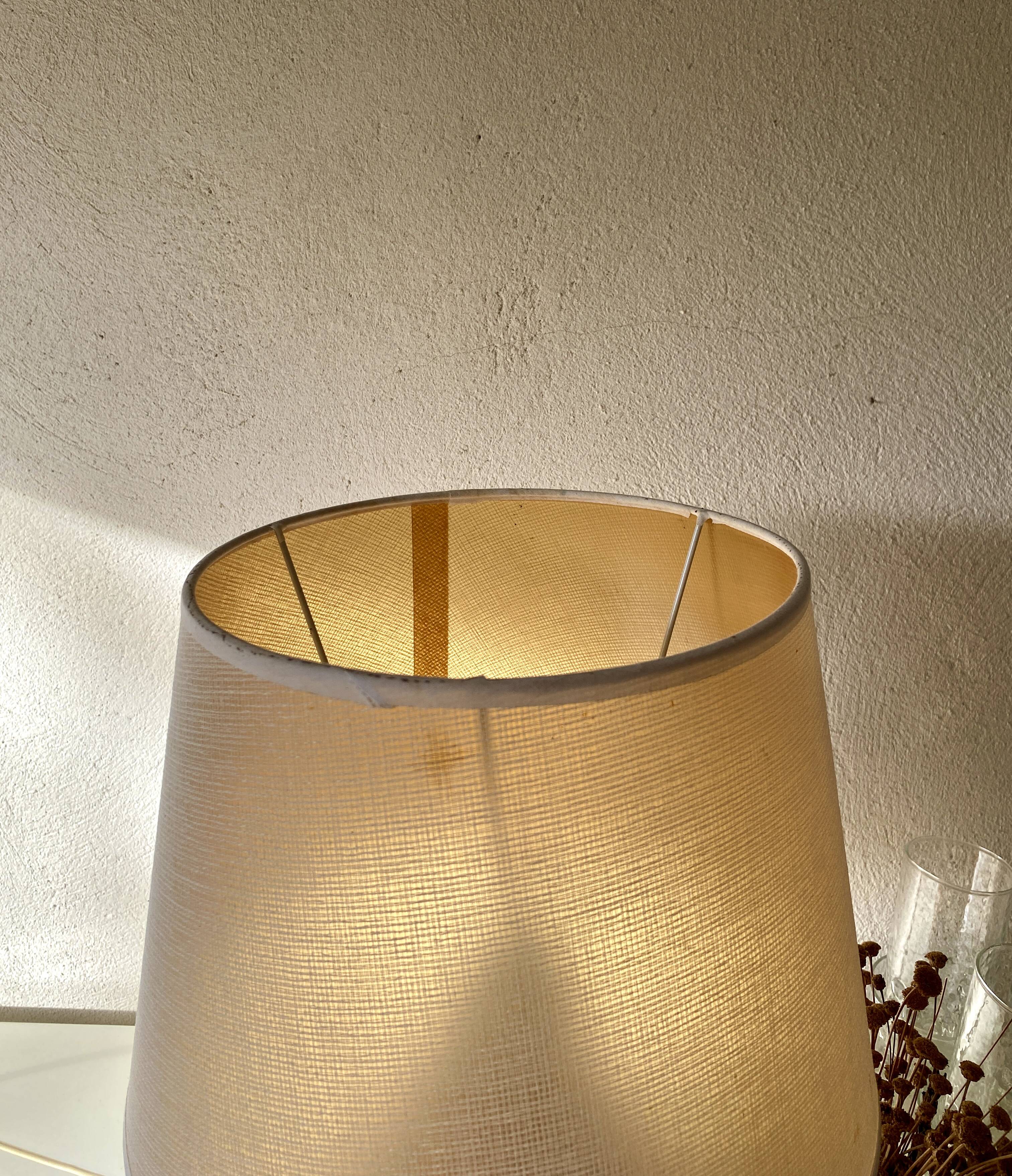 Kotska lamp, ceramic, lampshade, 70s