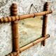 Antique mirror french wall mirror faux bamboo
