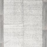 Tapis vintage en laine fait main vert cendré 4x7 nuances, 129x217Cm SK 34947
