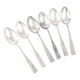 Art Deco brass spoons, 1950s, set of 6
