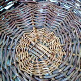 Wicker fruit basket with handles