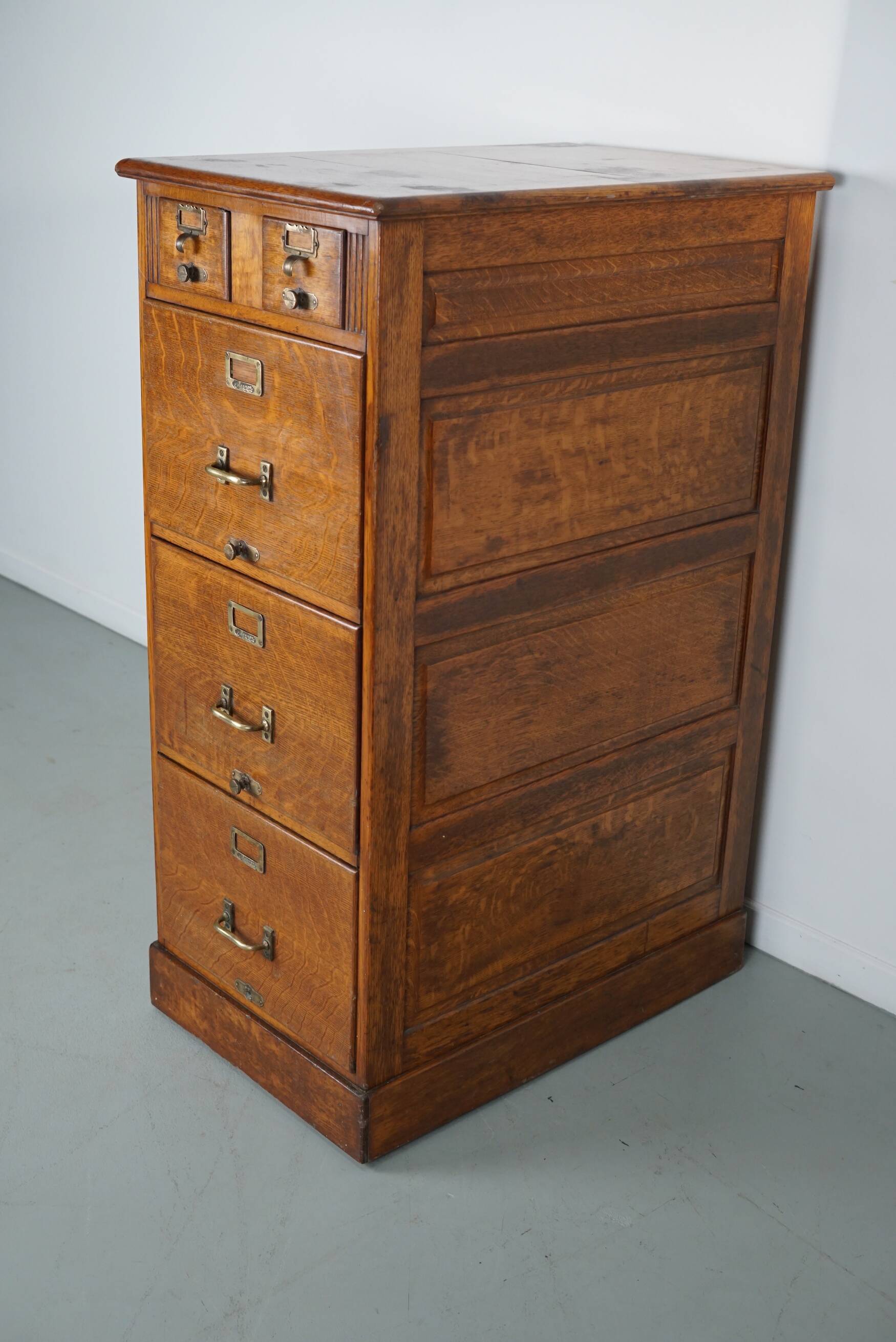 French Oak Apothecary Cabinet / Filing Cabinet, 1920/30s