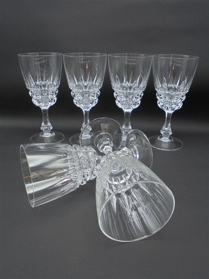 Service of 6 crystal walking glasses
