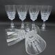 Service of 6 crystal walking glasses