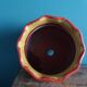 Planter, glazed terracotta flower pot, Provençal pottery
