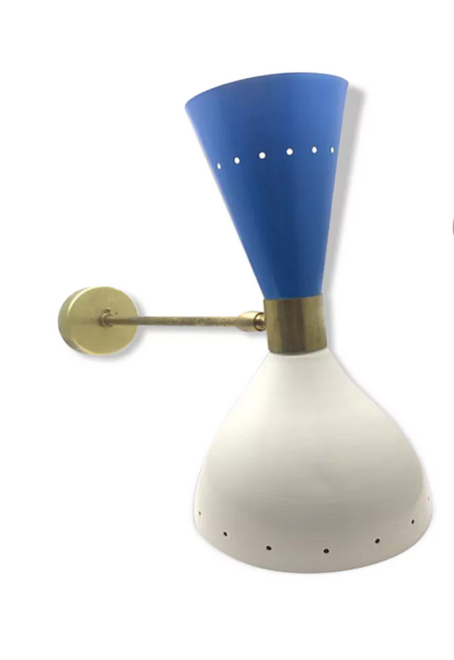 Applique moonlight blanc & bleue