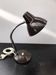 Lampe de Bureau Métal Marron Bras Flexible Chrome Années 70 Indus Vint