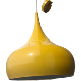 Suspension lamp yellow metal