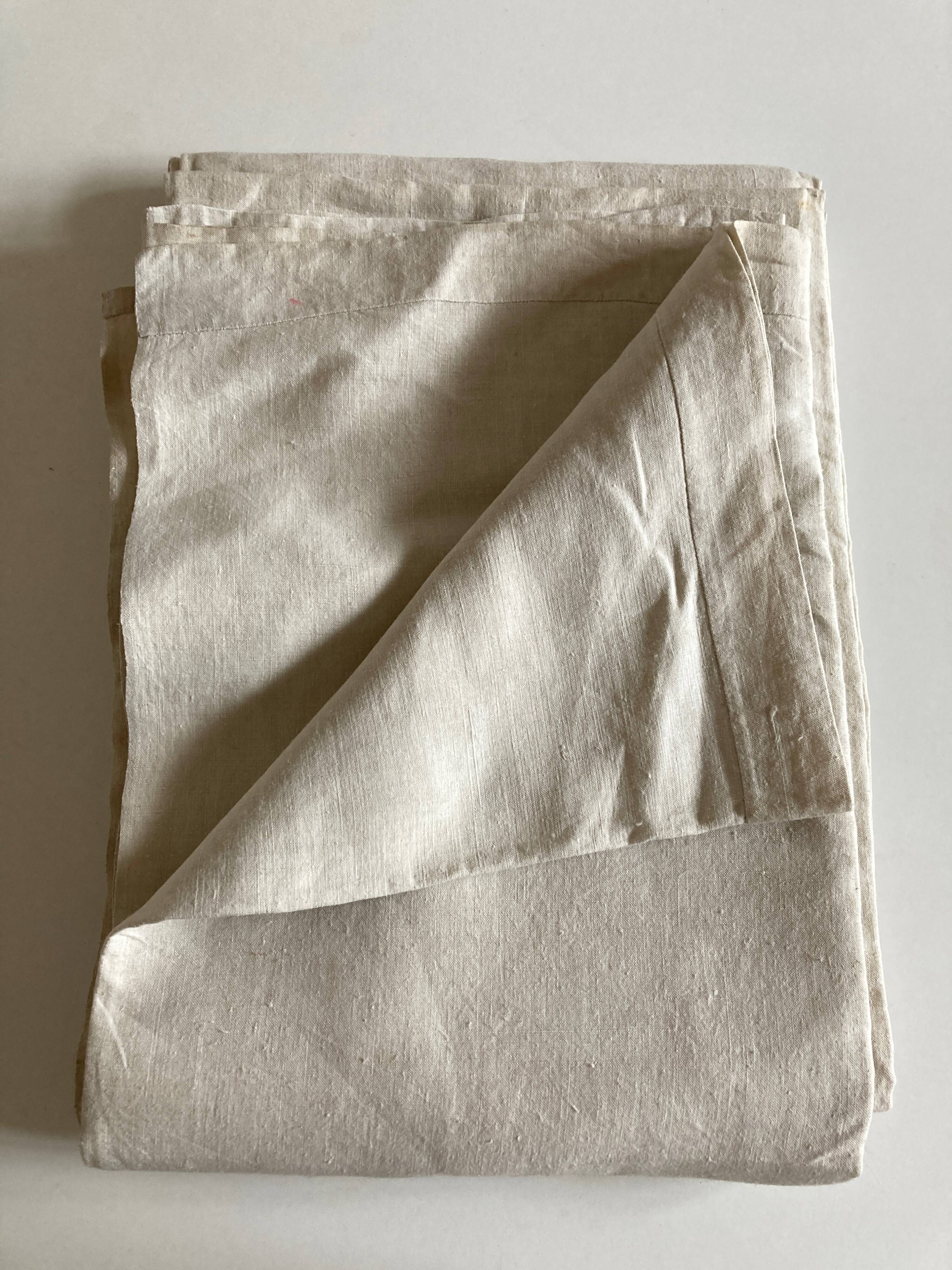 Country sheet 19th in fine linen canvas not sold reserve linen