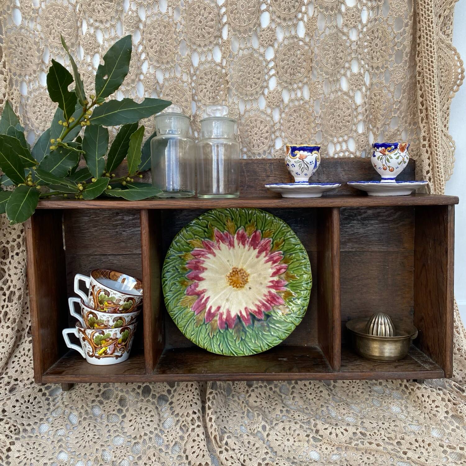Antique wall shelf