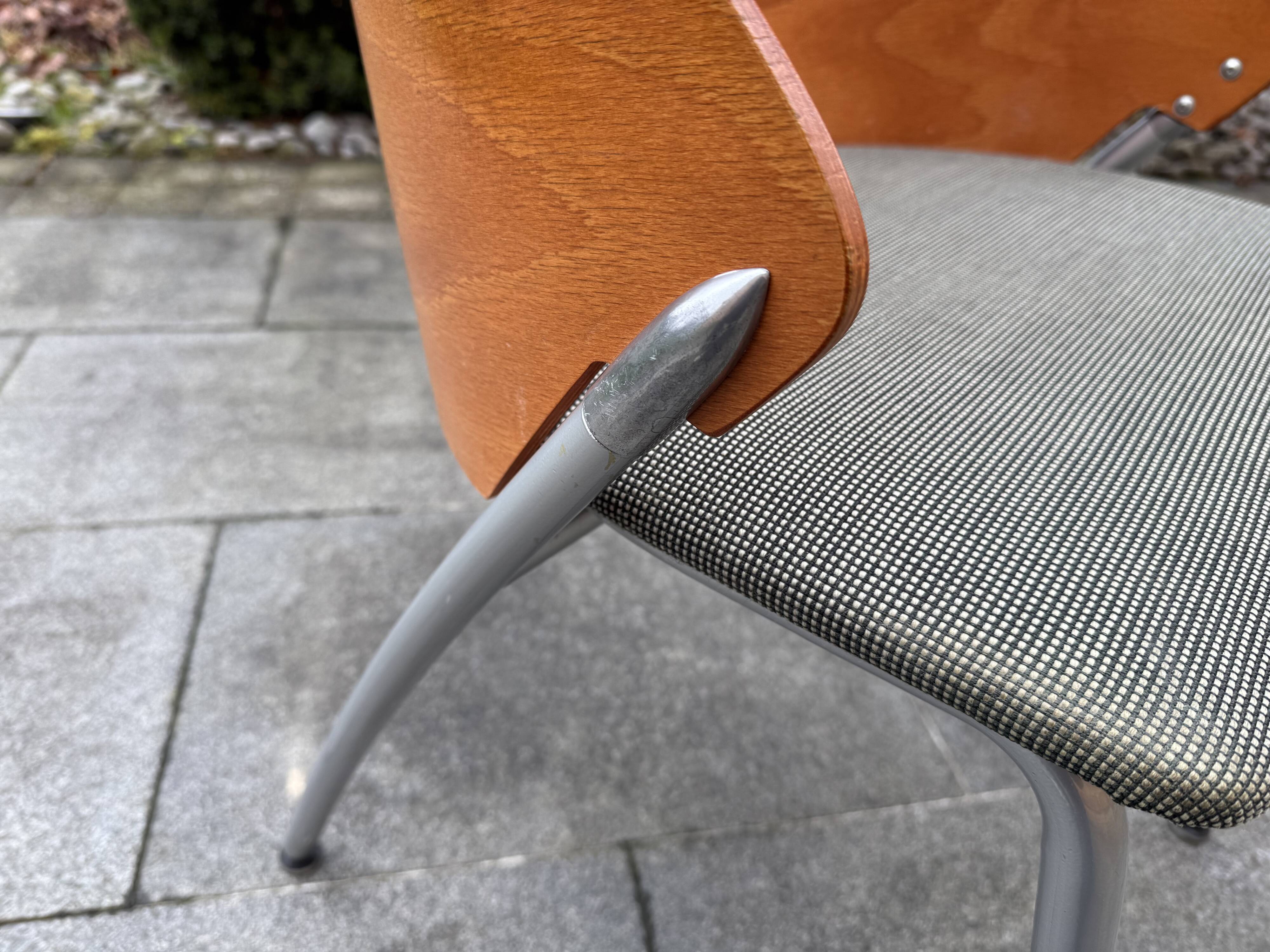 Set of 6 Dutch Lande chairs from the 80s