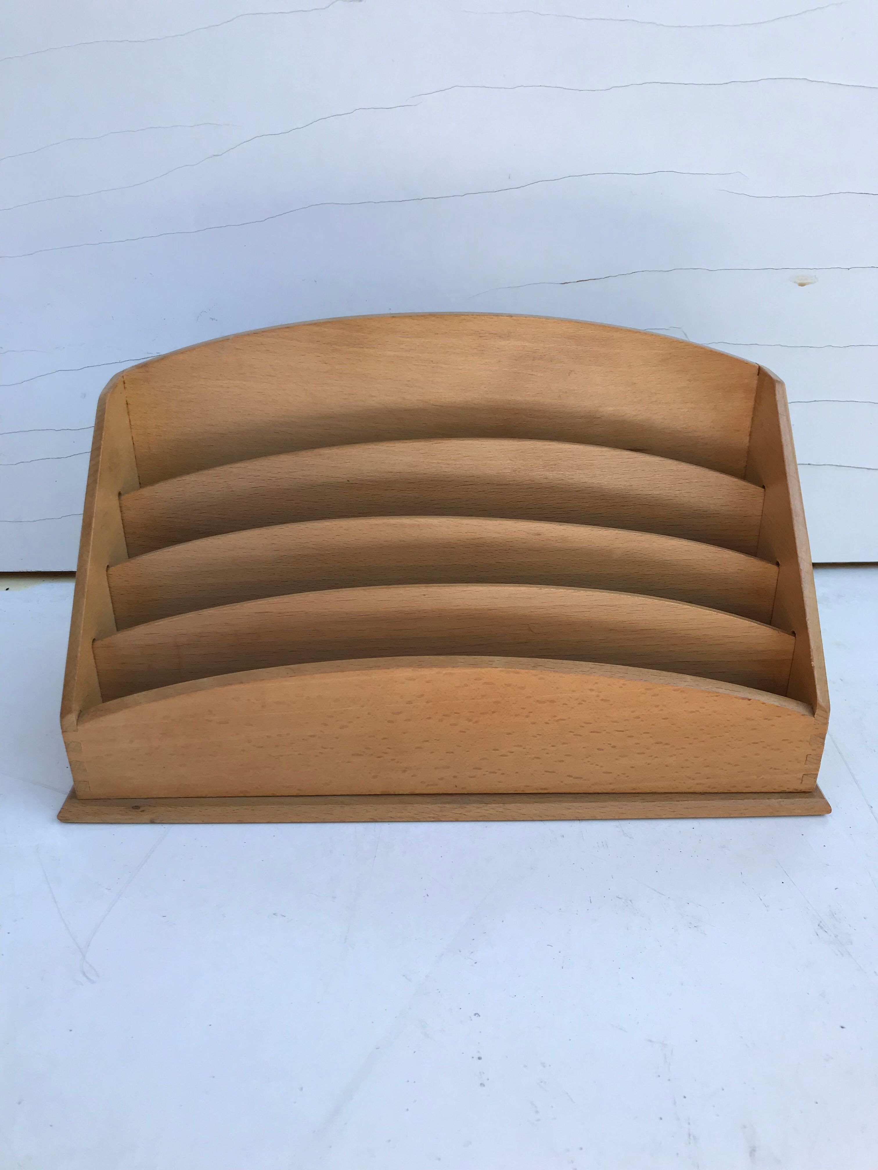 Door letters old light wood 4 boxes accessory desk vintage