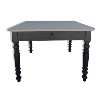 Table de ferme ancienne 1900 patiné