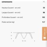 Lafuma cocoon outdoor table