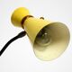 Large Mid Century Modern tripod table lamp with yellow diabolo lampshade