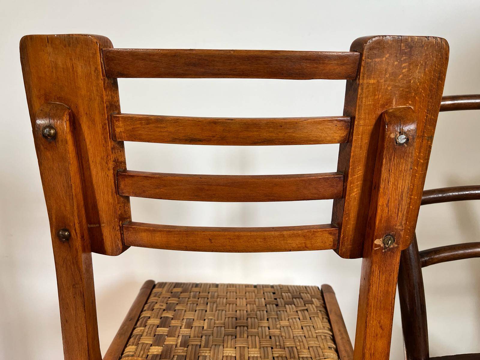 Set of 4 mismatched chairs