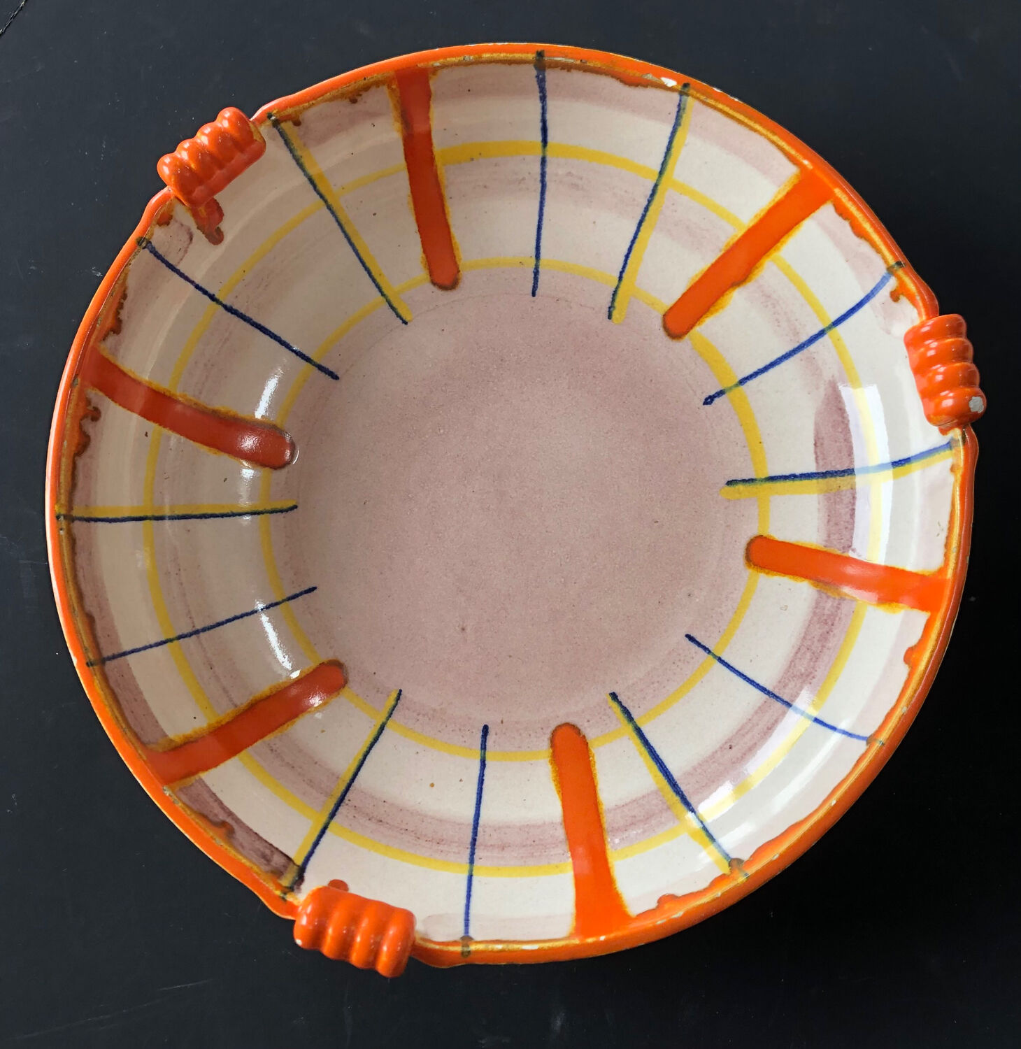 Abstract dish by Elfie Stadtler for Schramberg