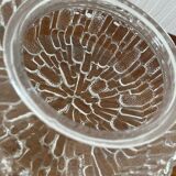 Vontage molded glass ceiling / wall light from the 70s