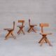 Pierre Chapo French Mid-Century Elm S34 Chair (4 Available)