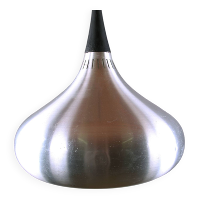 Grande suspension Danoise en métal chromé, modèle orient par Jo Hammerborg pour Fog & Morup 1960.