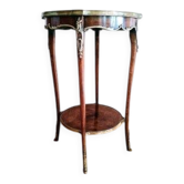 Restored Louis XV Style Gueridon with Marble Top & Chiselled Bronzes