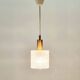 Scandinavian Glass & Brass Pendant Light by Fagerlund for Orrefors, 1960s
