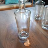 Set of 8 glass bottles with corks