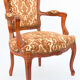 Fauteuil cabriolet de style Louis XV