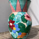 Monaco style ceramic flower vase 1950