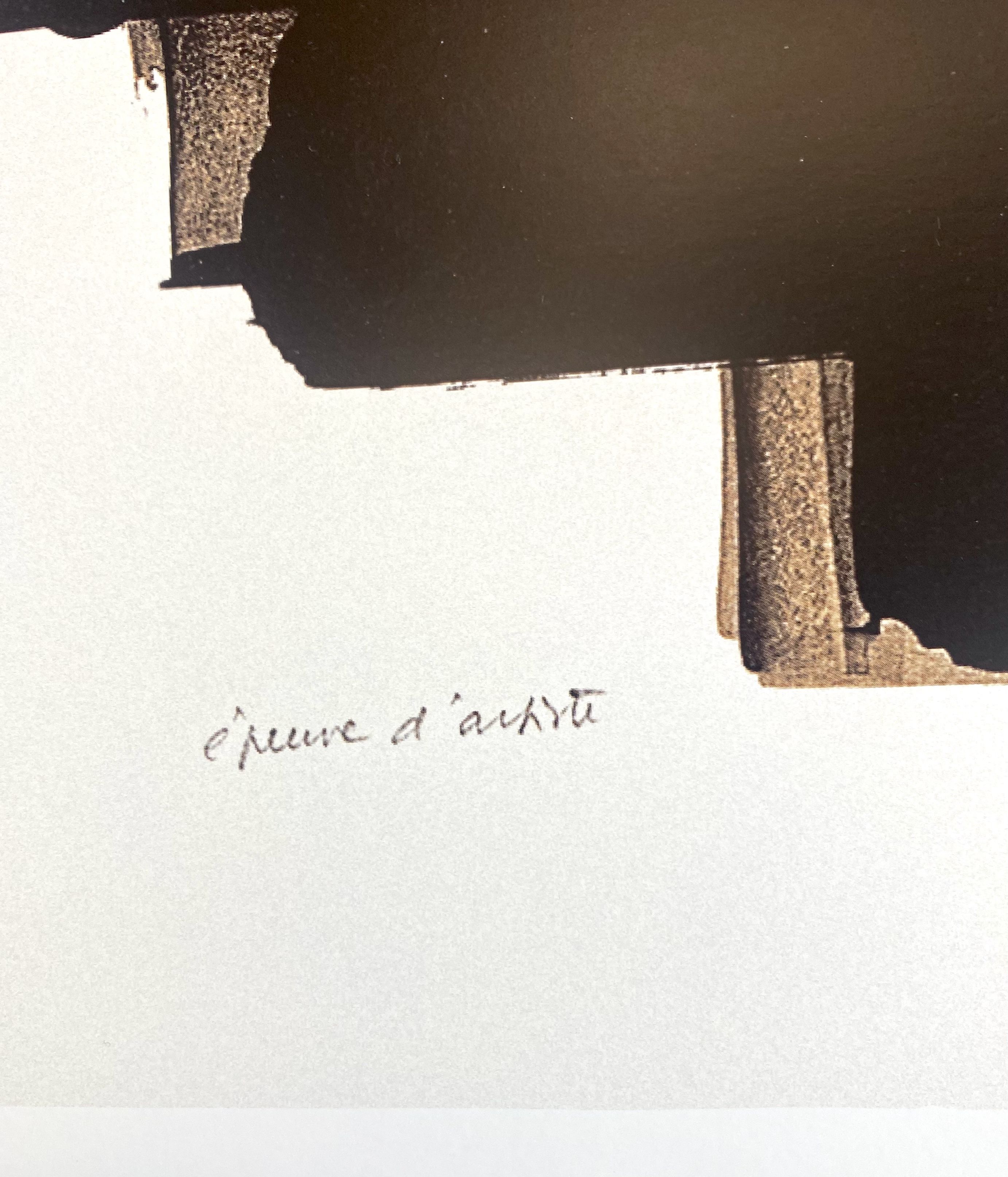 Pierre Soulages, poster representing lithograph #3, Soulages Museum Edition of Rodez, circa 2020