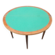 Antique Wooden Half Moon Game Table Console
