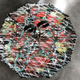 Plateau en céramique peinte décor