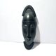 African mask smiling head in ebony wood sculpture africa 20x7cm