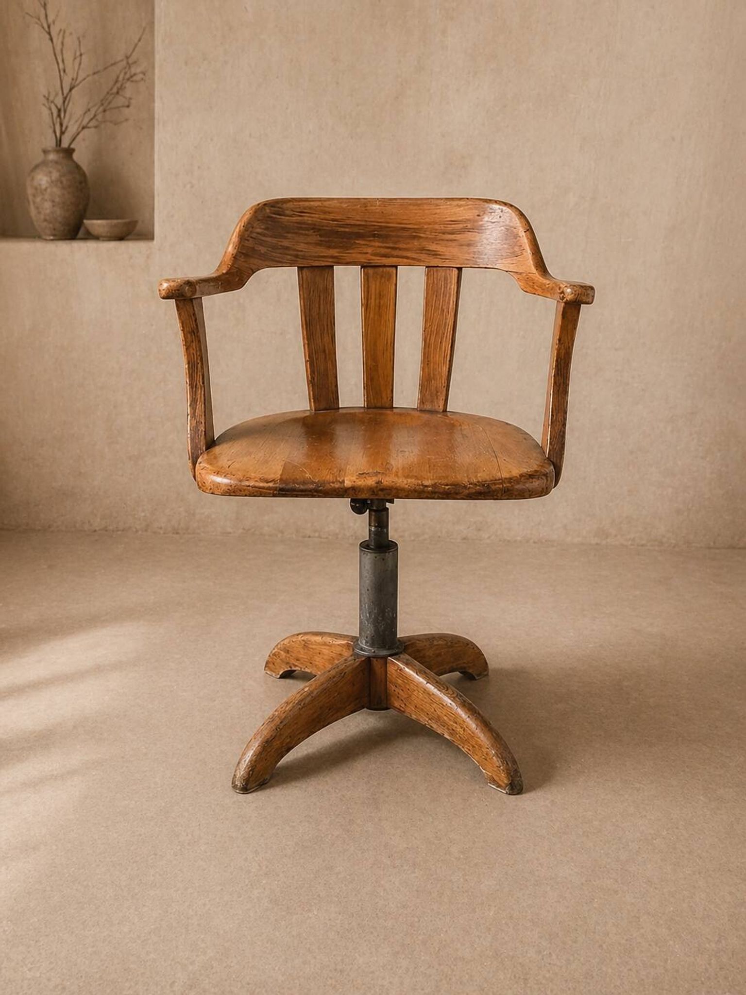 Fauteuil américain noyer 1930