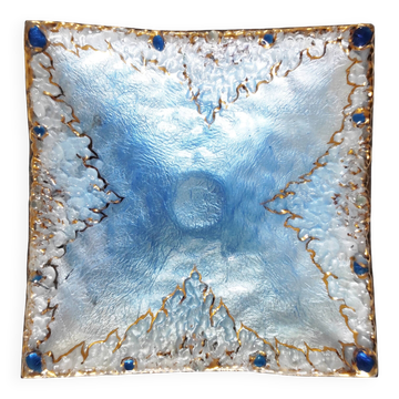 Light blue enamel catch-all tray