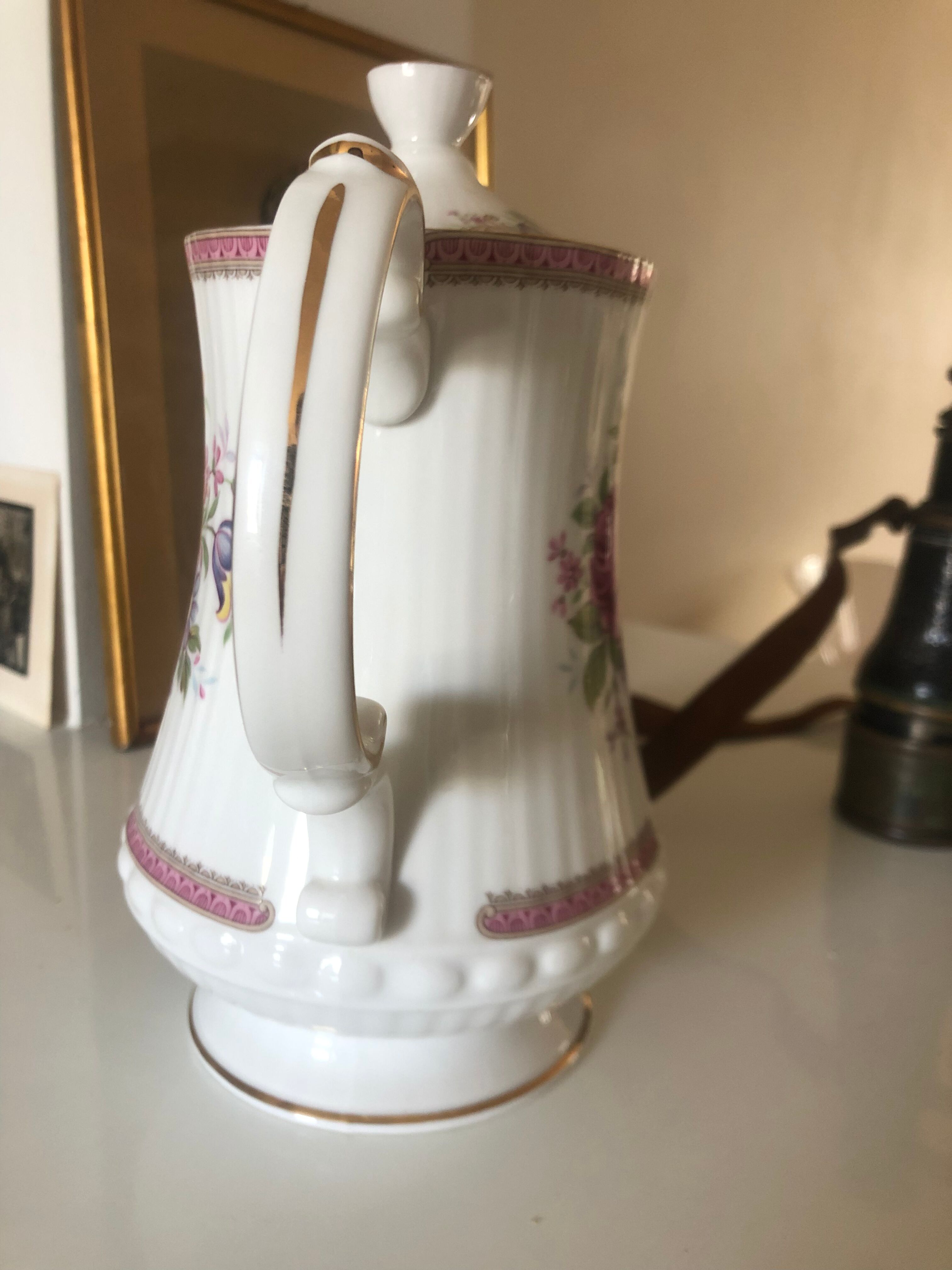English porcelain coffee maker