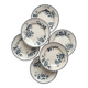 6 assiettes plates en terre de fer « Acacia » Moulin des Loups et Hamage