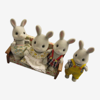 Lot family rabbit sylvanian