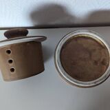 beurrier à eau en grès marron