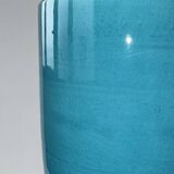 Turquoise blue vase H25.5
