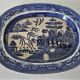 Plat ovale décor chinois faïence française XIX