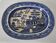 Oval dish, Chinese decoration, French porcelain, 19th century.