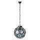 Italian Art Deco glass ceiling light in the shape of a honeycomb, 1950s, Italy.