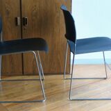 Pair of chairs GF 40/4 design David Rowland years 70